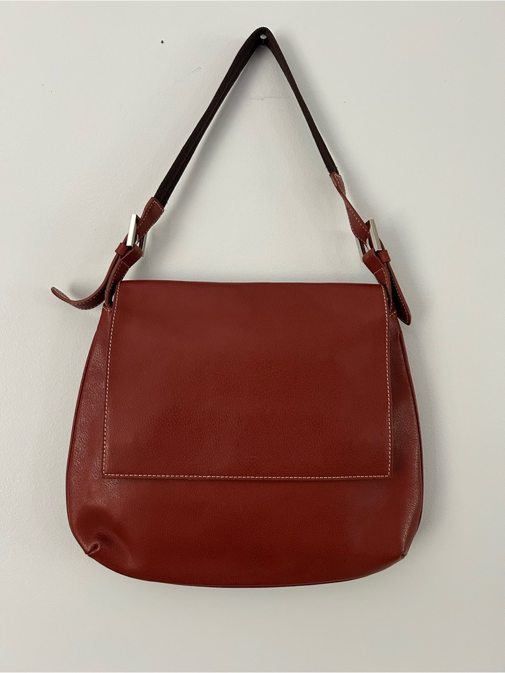 UN APRÈS MIDI DE CHIEN Paris Coated Leather Shoulder Bag Purse Simplistic Modern